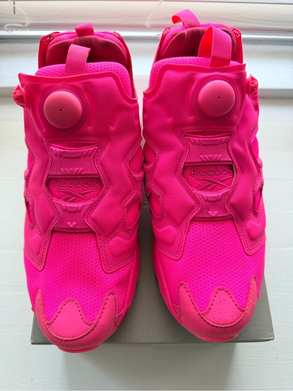 Reebok Kids Pump Sneakers - Bright Hot Pink